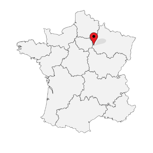 Localisation sur une carte de la France